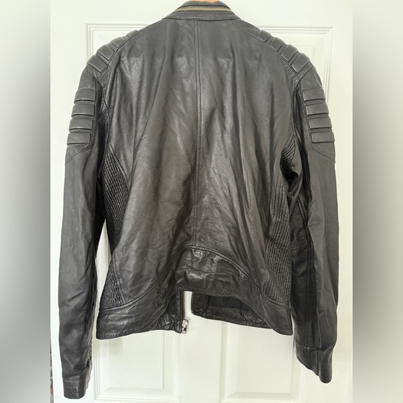 Vintage H&M leather Moto jacket. Slim fit. - Picture 2 of 4